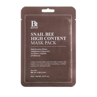 Benton Snail Bee High Content Mask Pack 20ml 1 sheet mask