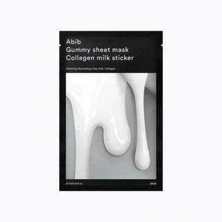 Abib Gummy Sheet Mask collagen milk sticker