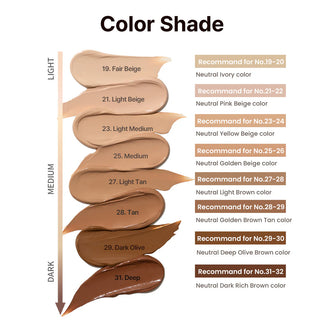 Heimish Moringa Ceramide BB Cream SPF 30 PA++ color shade chart